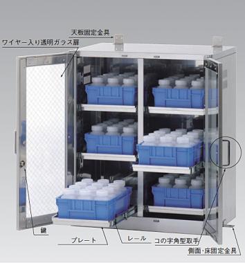 [10-1301-32]　スーパーアネックス薬品庫ANX‐707G(床置き用)(壁際設置対応型)